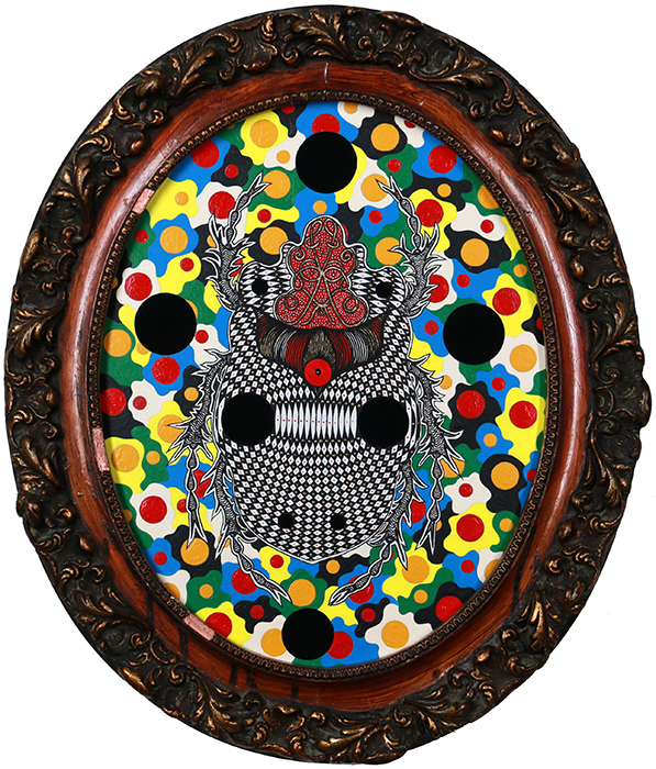 Greek artist, painting, artwork, dimitris ntokos, lives in Athens, scarab, scarabeus, beetle, dimitris dokos, canvas, contemporary art, modern art, art, beetle, optic art, art